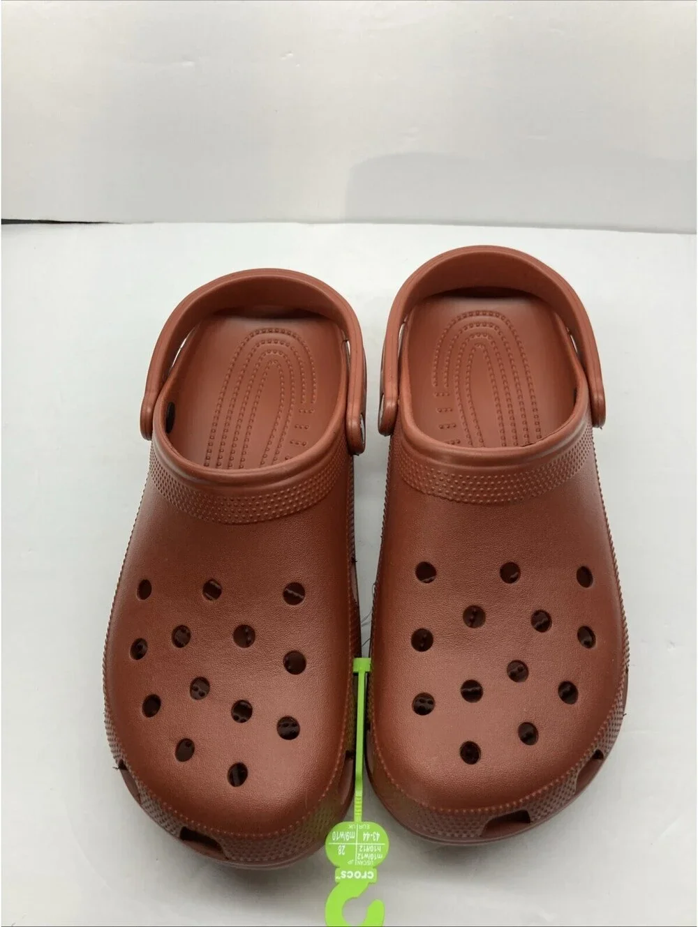 Crocs Mens Size 10 Women’s 12 Classic Clogs Rust Brown 10001-862 NEW